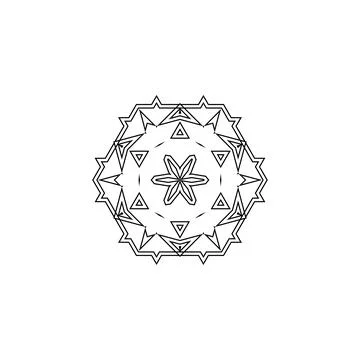 Mandala creative design vector with white background Stock Illustration
