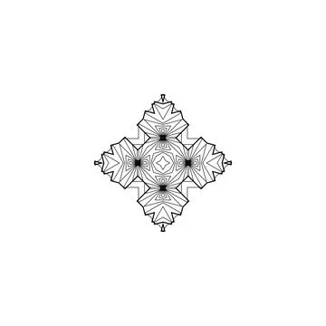 Mandala creative design vector with white background Stock Illustration