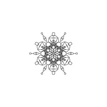 Mandala creative design vector with white background 스톡 일러스트