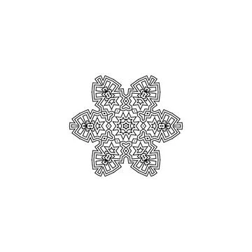 Mandala creative design vector with white background Stock Illustration