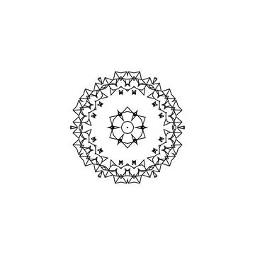 Mandala creative design vector with white background 库存插图