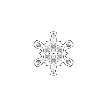 Mandala creative design vector with white background 스톡 일러스트
