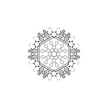 Mandala creative design vector with white background Stock Illustration