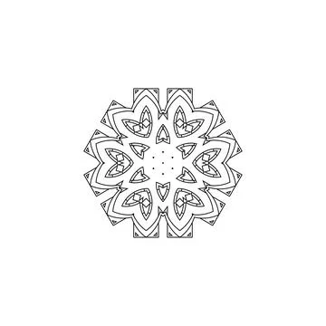 Mandala creative design vector with white background Stock Illustration