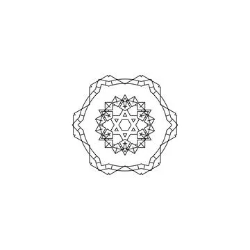 Mandala creative design vector with white background 库存插图
