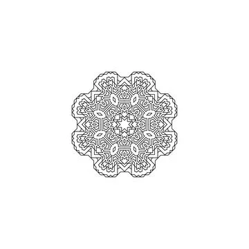 Mandala creative design vector with white background Stock Illustration