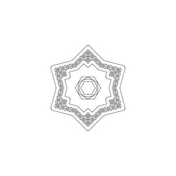 Mandala creative design vector with white background 库存插图
