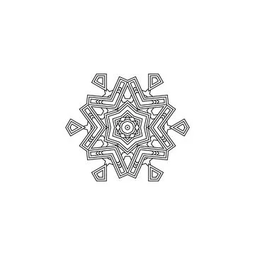 Mandala creative design vector with white background Stock Illustration