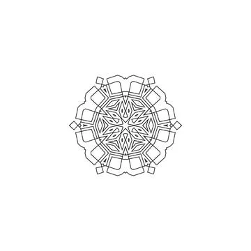 Mandala creative design vector with white background 스톡 일러스트