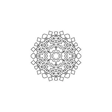 Mandala creative design vector with white background Stock Illustration