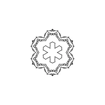 Mandala creative design vector with white background 스톡 일러스트
