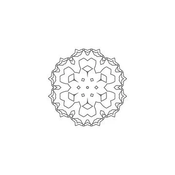 Mandala creative design vector with white background Illustrazione stock