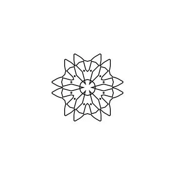 Mandala creative design vector with white background Stock Illustration