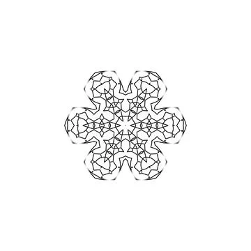 Mandala creative design vector with white background Illustrazione stock
