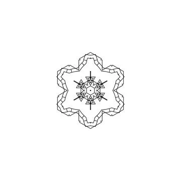 Mandala creative design vector with white background Illustrazione stock