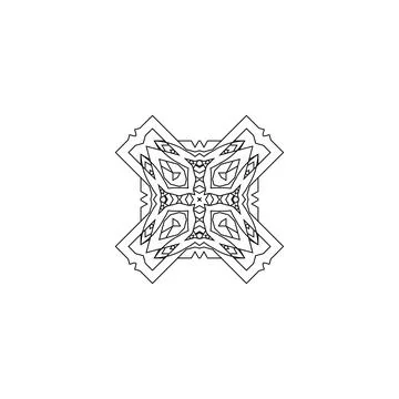 Mandala creative design vector with white background Stock Illustration