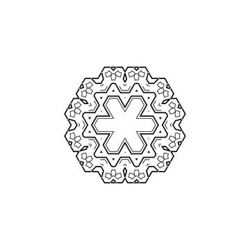 Mandala creative design vector with white background Stock Illustration