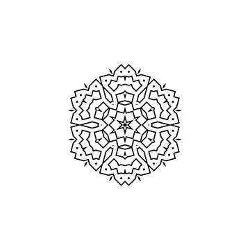 Mandala creative design vector with white background 库存插图