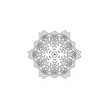 Mandala creative design vector with white background 스톡 일러스트