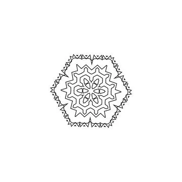 Mandala creative design vector with white background Stock Illustration
