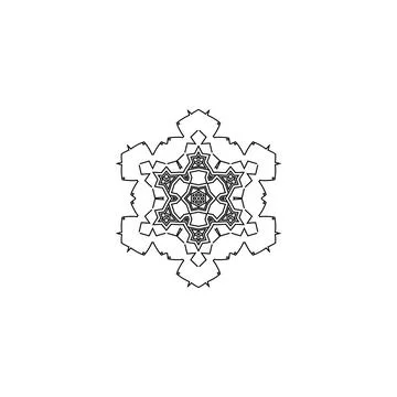 Mandala creative design vector with white background Stock Illustration