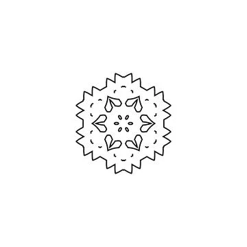 Mandala creative design vector with white background Stock Illustration