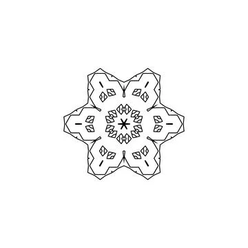 Mandala creative design vector with white background Illustrazione stock