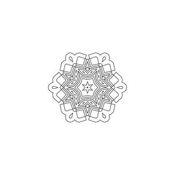 Mandala creative design vector with white background Stock Illustration