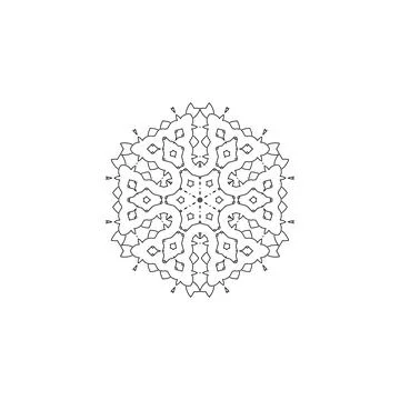 Mandala creative design vector with white background Illustrazione stock