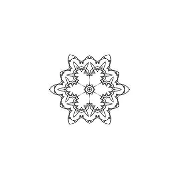 Mandala creative design vector with white background Stock Illustration