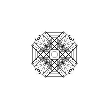 Mandala creative design vector with white background Stock Illustration