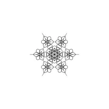 Mandala creative design vector with white background Stock Illustration