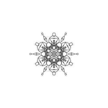 Mandala creative design vector with white background 스톡 일러스트