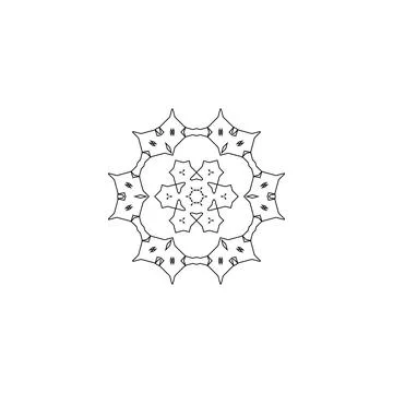 Mandala creative design vector with white background 스톡 일러스트