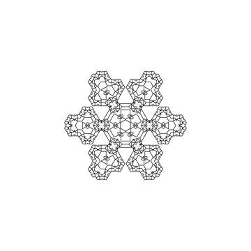 Mandala creative design vector with white background 스톡 일러스트