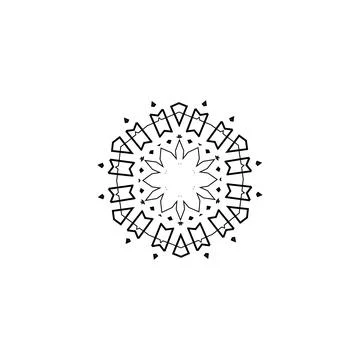 Mandala creative design vector with white background 스톡 일러스트