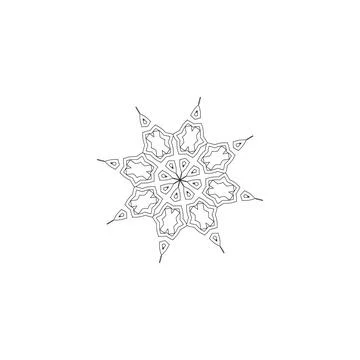 Mandala creative design vector with white background Illustrazione stock