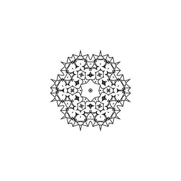 Mandala creative design vector with white background 스톡 일러스트