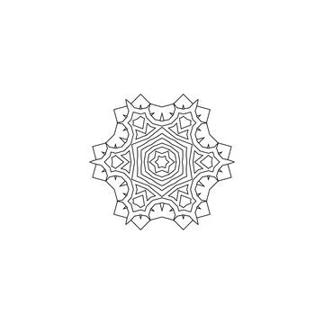 Mandala creative design vector with white background Stock Illustration