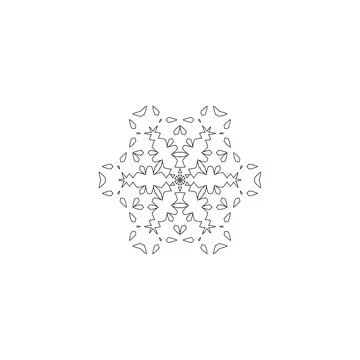 Mandala creative design vector with white background Stock Illustration