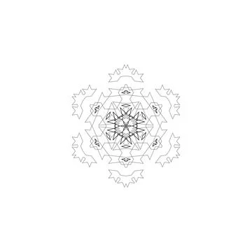 Mandala creative design vector with white background Stock Illustration