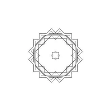 Mandala creative design vector with white background Stock Illustration