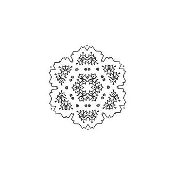 Mandala creative design vector with white background Stock Illustration
