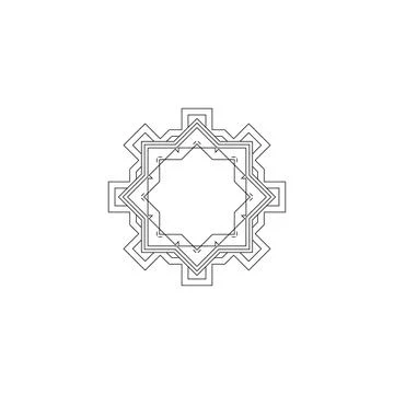 Mandala creative design vector with white background Illustrazione stock