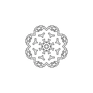 Mandala creative design vector with white background 스톡 일러스트