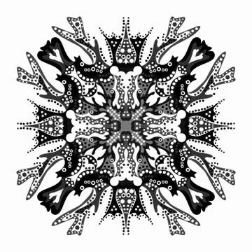 Mandala decorative ornament elements Islam Arabic Indian backgrounds Stock Illustration