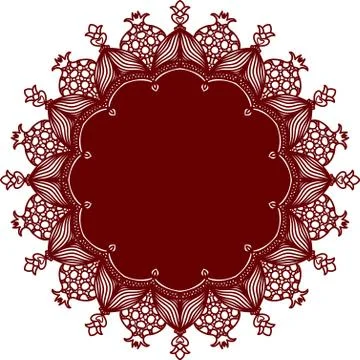 Mandala. Decorative pattern in oriental style. Coloring book page. Stock Illustration