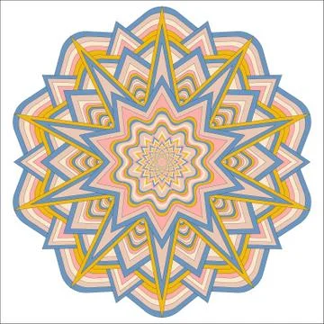 Mandala. Decorative Round Ornament Pattern Stock Illustration