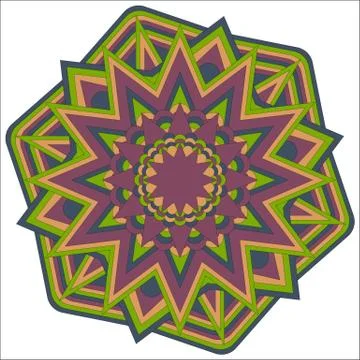 Mandala. Decorative Round Ornament Pattern Illustrazione stock