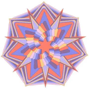 Mandala. Decorative Round Ornament Pattern Illustrazione stock